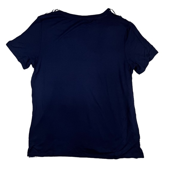 Tribal Jeans Sz Medium Nautical Woven Front Printed Challis Short Sleeve… - Picture 4 of 8